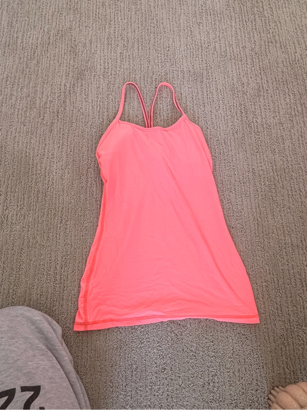 lululemon athletica Neon Coral Strappy Tank